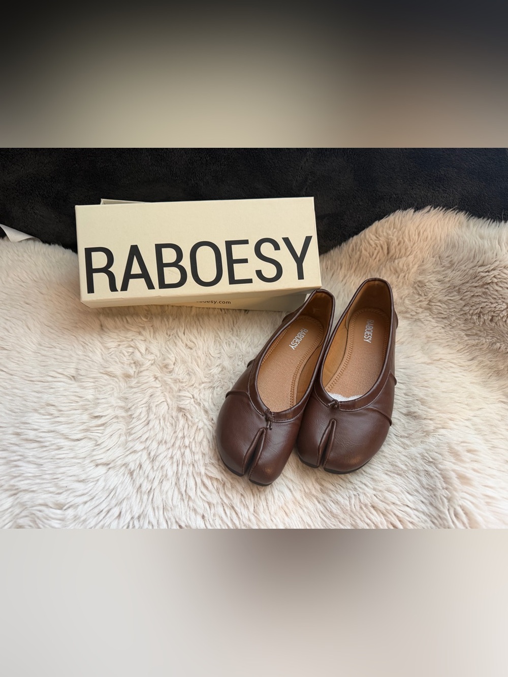 Brown Leather Tabis (Ballet Flats)